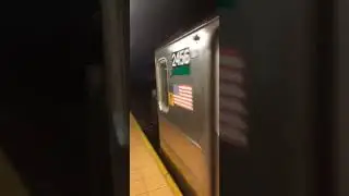 Not in Service and 5 car set R62As bypassing East 116th Street