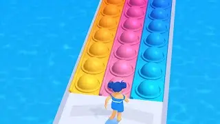 Pop It Run ASMR 🎈🌈🔥 Very Satisfying And Relaxing ASMR Sounds Game-play