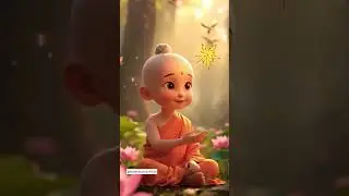 ✨ Child Lord Buddha in a Magical Winter Forest | Peaceful 3D Animation #comedyeffect