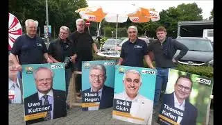 Essen-Altenessen * Wahlkampfst&auml;nde der Parteien am Allee Center Altenessen AfD  CDU  EBB  22.08.2025