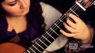 Gohar Vardanyan plays Ponce on a Richard Prenkert classical guitar #362 at Savage Classical Guitar