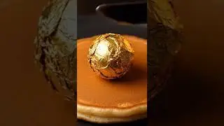 Golden Foil Spread on Pancake 🥞