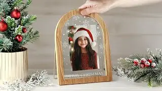 FINE PHOTO GIFTS Arched Wood Merry Christmas 4