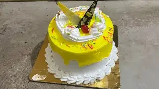 Pineapple 🍍 Easy cake design birthday cake decoration ideas #public #pineapple #cake