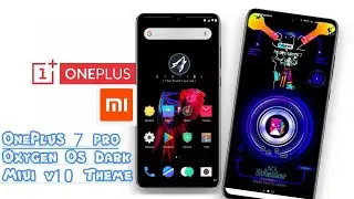 OxyGen OS Dark mod | One plus 7pro  Dark Theme For Miui v10 Theme | Oneplus dark miui theme