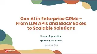 Gen AI in Enterprise CRMs - From LLM APIs and Black Boxes to Scalable Solutions