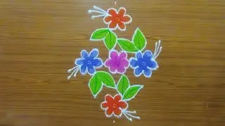 Kolam Rangoli Design 🌸Pongal Flower Kolam 🌺Sankranti Muggulu
