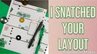I SNATCHED YOUR LAYOUT | MOMRUNCRAFT | INSPIRED SNATCHED | THE HAPPY PLANNER