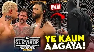 *MYSTERY HOODIE GUY 😱🤯* SHOCKING Survivor Series ENDING | Roman Reigns Vs Cody Vs Punk 😱 | WarGames