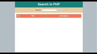 How to Create Search Bar in PHP and MySQL