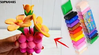 How To Make Flower With Super Clay 🌻