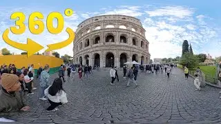 360 VR tour of Rome, Italy.   See the Colosseum,  roman forum and Vatican/St. Peters Basilica.
