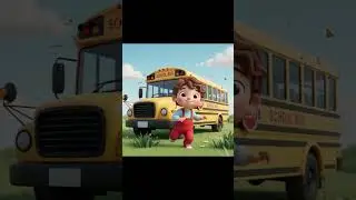 Wheels on the Bus Go Round & Round 🚌🎶 | Kids Song #shorts