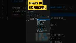 Binary to Hexadecimal 