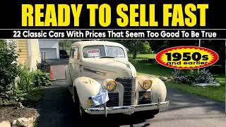Ready to Sell Fast! 21 Vintage Cars with Prices That Seem Too Good to Be True!