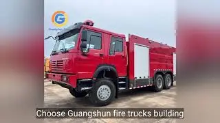 HOWO 6X6 All Wheel Drive Fire Fighting Truck