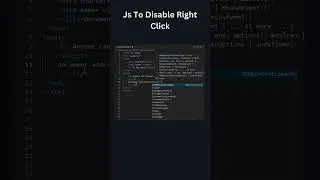 Disable inspect element in chrome using javascript👨&zwj;💻 #coding  #shorts  #javascript