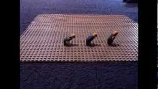 Lego three bald dancers