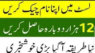 Ehsas Emergency || New program lounch how to apply asprogram #Insaf_imdad_program