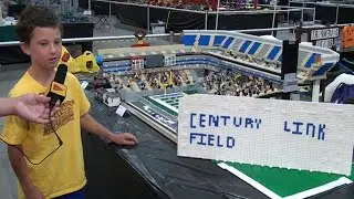 LEGO CenturyLink Field Seattle Seahawks stadium – Brickworld Chicago 2015