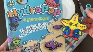 Magic 3D Art Kit for Kids?! 🐠✨ Aqua Puffs Ocean Friends Review | Mess-Free Craft Fun