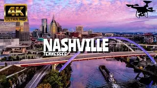 Nashville, Tennessee In 4K By Drone - Amazing View Of Nashville, Tennessee