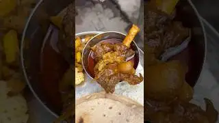 Mutton Nalli Thali in Patna #muttoncurry #foodshorts #patnastreetfood