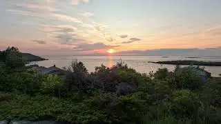 Monhegan Island in the Gulf of Maine, 6/13/25 with a beautiful sunset.