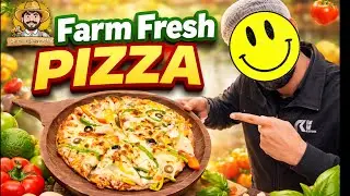 Farm Fresh Pizza Bana diya😍 | Fresh Sabziyon Ka Swad 🍕 #FarmFreshPizza#PizzaMaking#VegPizza#FoodVlog