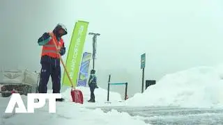В Кортине выпал снег за несколько дней до зимних Олимпийских игр 2026 года &ndash; спортсмены и рабочие...