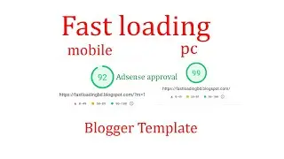 Adsense Approval Blogger Template Fast loading | Blogger Bangla Tutorial 2021