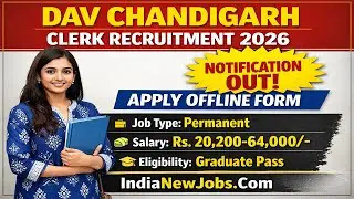 DAV College Chandigarh Clerk vacancy 2026 II How To Apply For DAV College Chandigarh Clerk 2026 #job