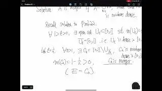 [Real Analysis]Problem 31: Meager set and Lebesgue measure