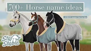 700+ Star Stable Horse Name Ideas! 🐴 (FREE name list in description!)