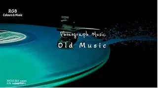 🎯Music with Phonograph record: Circle music recorder continuous playing music stress-relief relax