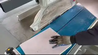 Woodworking sliding table saw machine for wood mdf plastic wpc plate cutting #cutter #木工机械 #推台锯
