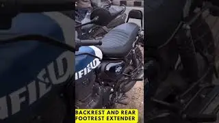 Backrest & Rear Footrest Extender For Royal Enfield Hunter 350