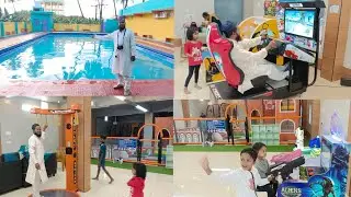 Blue star swimming pool and fun game ambur #shorts