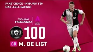 FANS CHOICE SERIE A - MVP PLAYER&rsquo;S MAX RATINGS AUG 3'20 | PES 2020 MOBILE