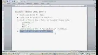 Loading Data Into R Software - (read.table, Data/CSV Import Tutorial)