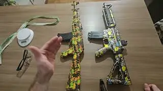 DUELO DE ARMINHAS DE GEL - M4A1 VS AK47