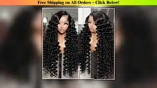 200 250 Density Water Wave 13x4 13x6 Hd Transparent Lace Front Wigs For Women Deep Wave Lace