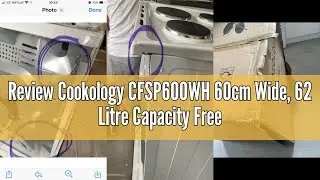 Review Cookology CFSP600WH 60cm Wide, 62 Litre Capacity Freestanding Electric Single Cooker with Sol