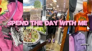 SPEND THE DAY WITH ME | collab, shopping, chipotle+ more !!