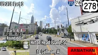 US 278 West (Hilton Head Island, SC to Cullman, AL)