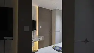 Luxury TV Unit & Bedroom Interior Design | Modern LED Wall Panel | #Shorts