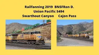 UP 5494 C45ACCTE GE   BNSFRon D. High-Desert Railfanning