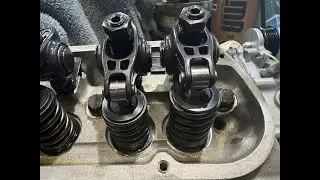 We're assembling heads, still, and double checking pushrod length. Also Alice busted me on Mosstang.