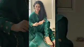 Pakistani actress in green dress