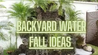 landscape design||diy waterfalls|| back yard waterfall